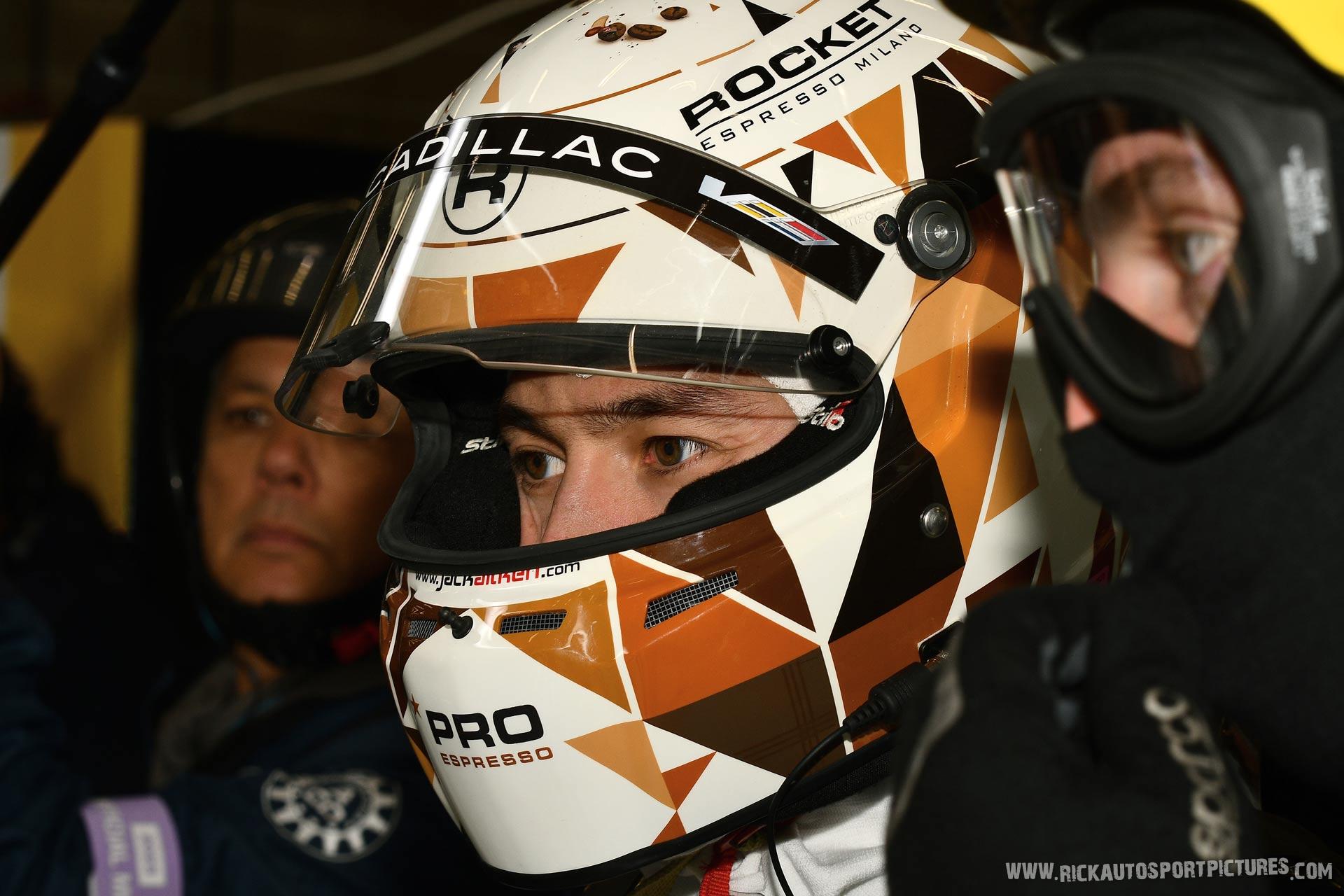 Jack Aitken helmet , Cadillac Racing wec 2023